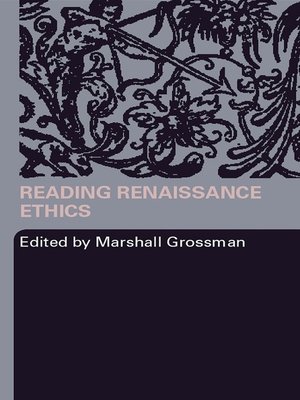 cover image of Reading Renaissance Ethics
